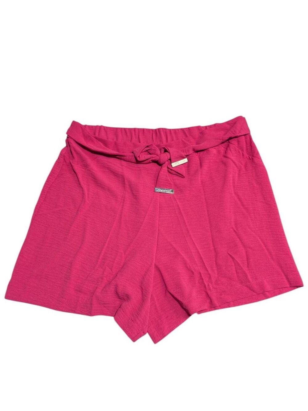NWT Adrienne Vittadini High-Waist Pink Cotton Shorts Women's XL